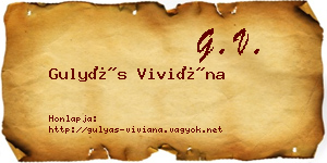Gulyás Viviána névjegykártya