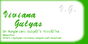 viviana gulyas business card